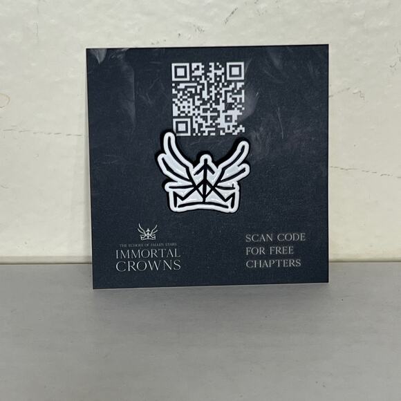 Beacon Box Immortal Crowns Series by J.D. Netto Enamel Pin - June 2022 Pride Box - Picture 5 of 5